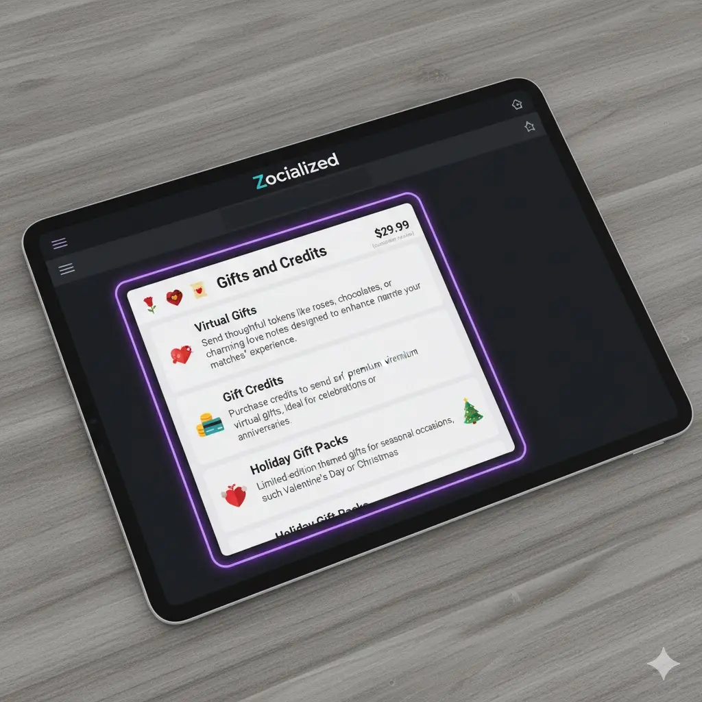 Zocialized Gifts and Credits Zocialized Gifts and Credits