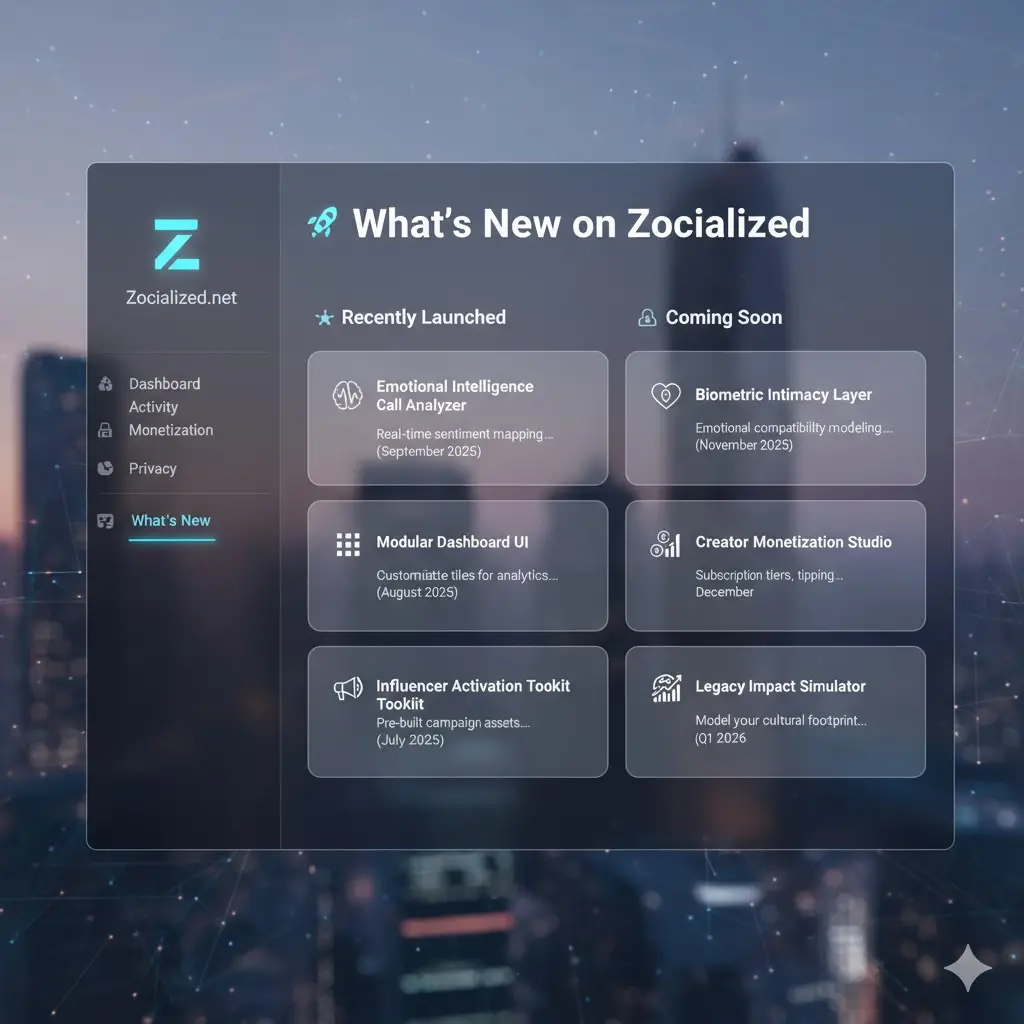 Whats New On Zocialized